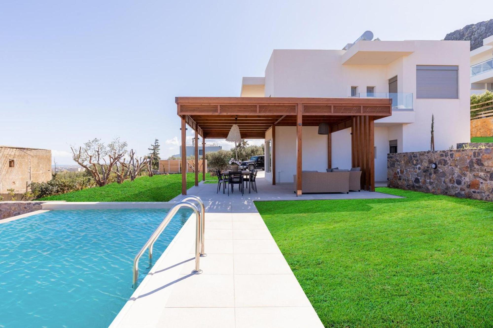 Luxury Villa U Kokkini Hani Bagian luar foto